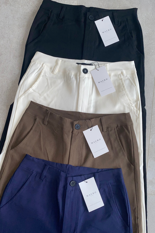 Milan Stretch Pantalon (Slim Fit) - Donkerbruin