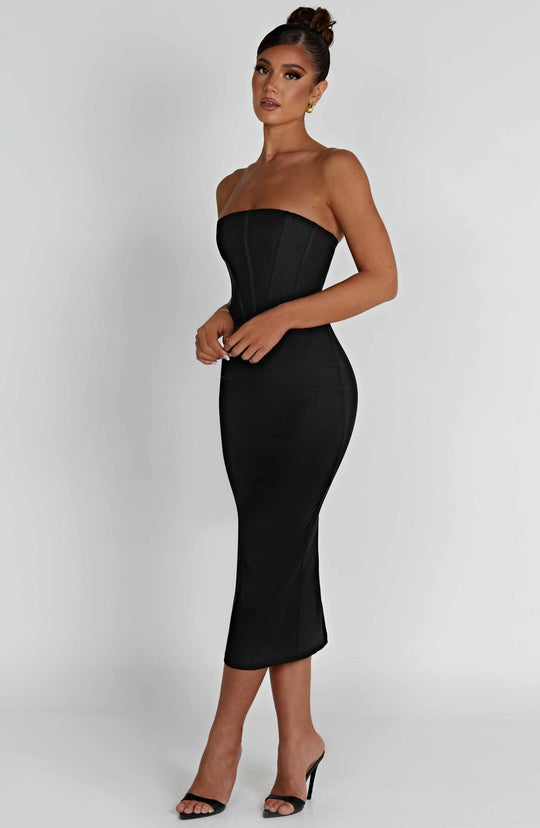 Amore Midi Dress - Black