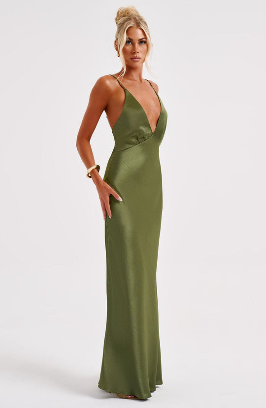 Anja Maxi Dress - Khaki