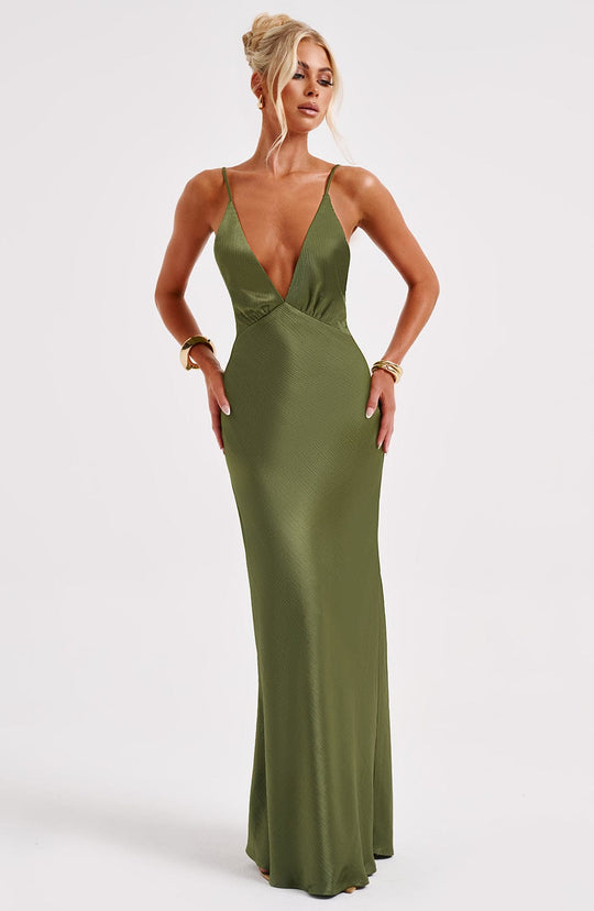 Anja Maxi Dress - Khaki