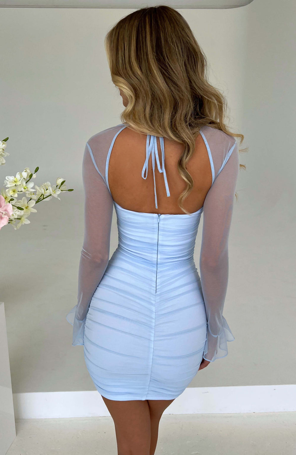 Brea Mini Dress - Baby Blue