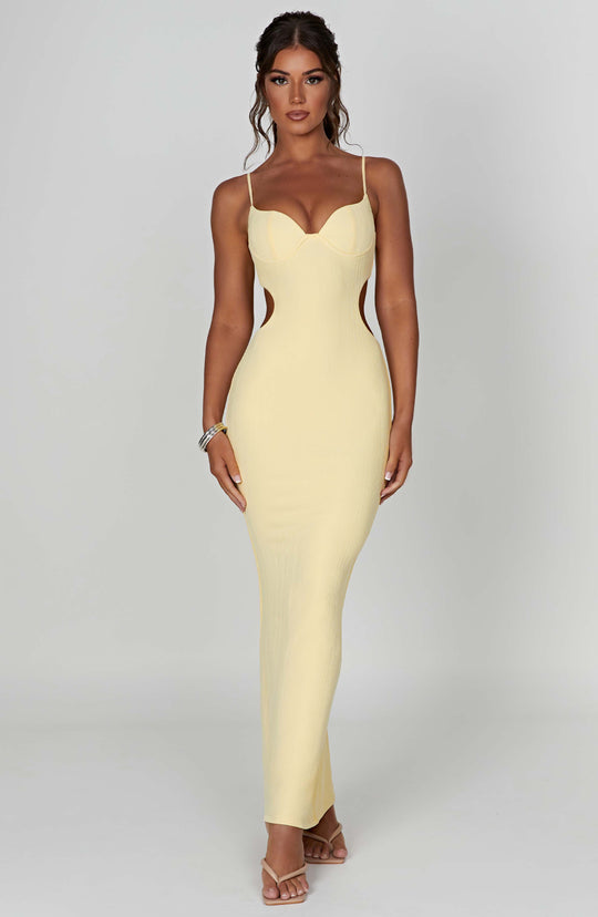 Celine Maxi Dress - Lemon