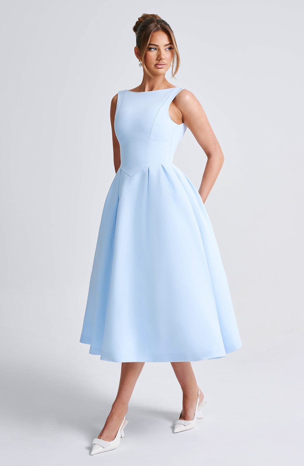 Clarabella Midi Dress - Blue