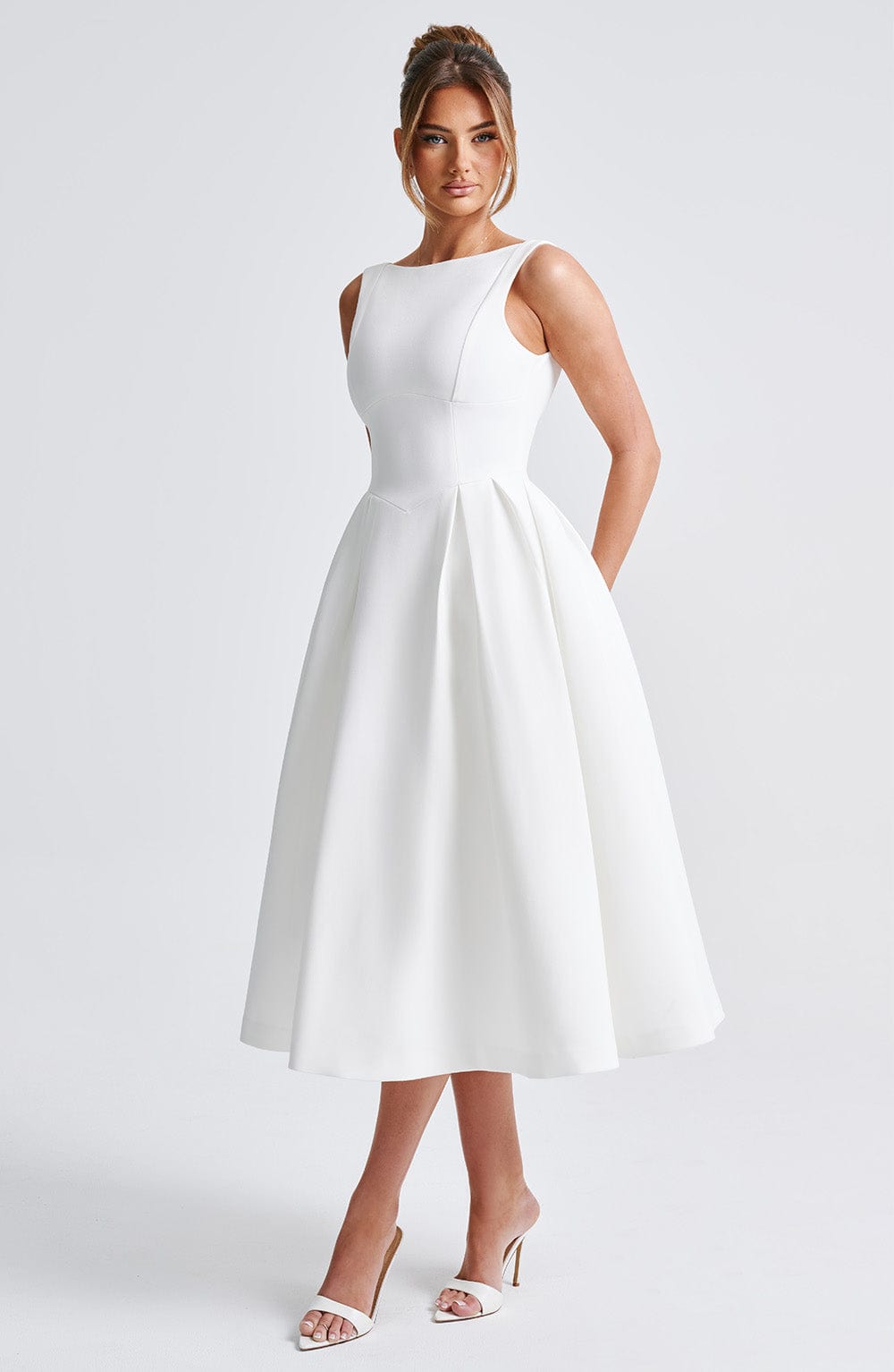 Clarabella Midi Dress - Ivory