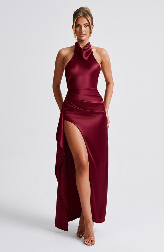 Colette Maxi Dress - Burgundy