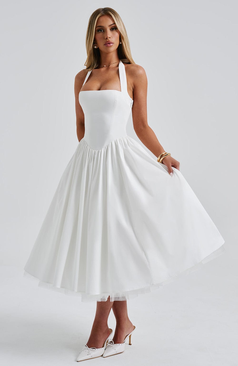 Cressida Midi Dress - Ivory