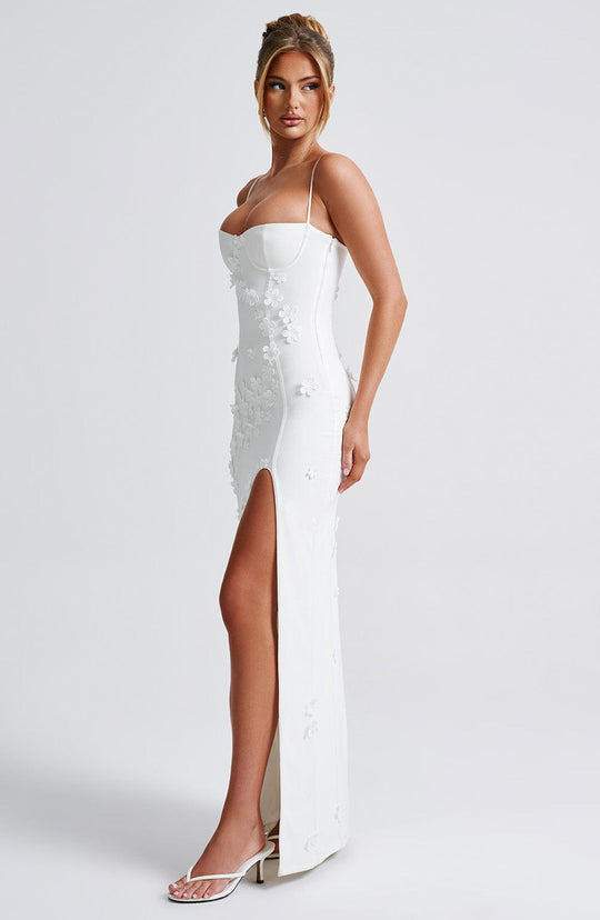 Dalary Maxi Dress - Ivory Lined