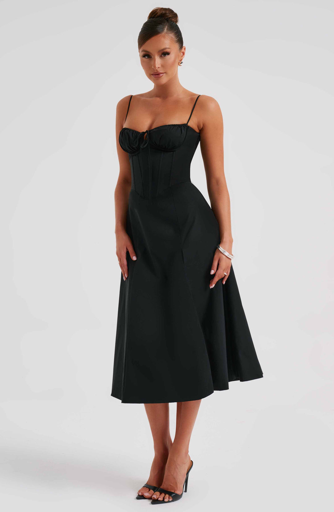 Deanna Midi Dress - Black