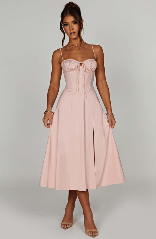 Deanna Midi Dress - Blush