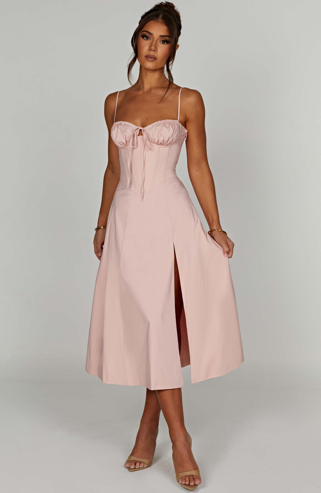 Deanna Midi Dress - Blush