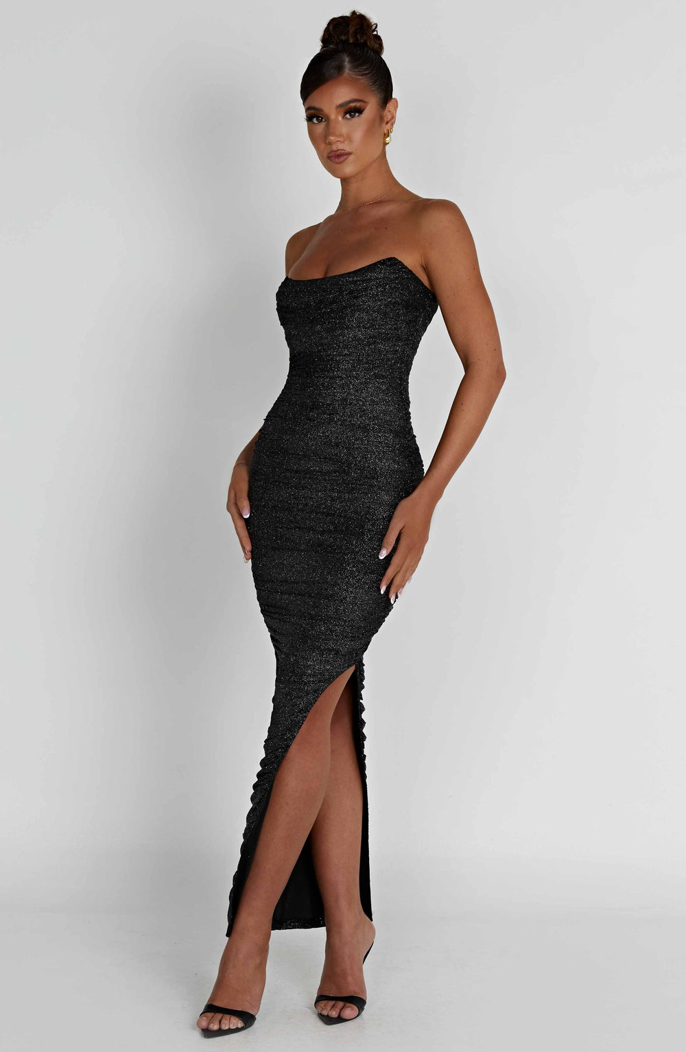 Demi Maxi Dress - Black Sparkle