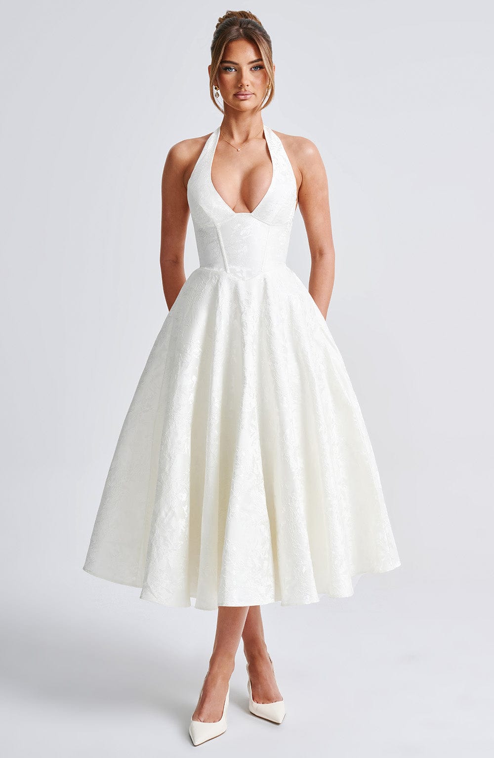 Effie Midi Dress - Ivory