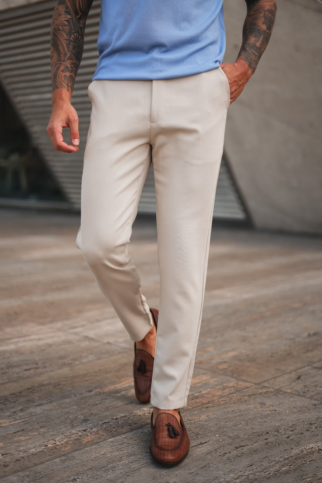 Plain Milan Chino - Beige